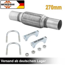 Flexrohr mit 2 Schellen 45x150/270 mm kompatibel mit VW Satz 1x Edelstahl