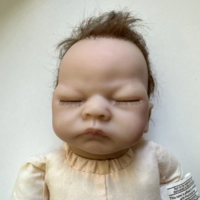 Ashton Drake Doll  Baby Newborn Silicone Cloth Body 10” - Image 1 of 4