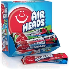 (Free Duty Tax) Airheads Candy Bars, Variety Bulk Box, Chewy Full Size Fruit