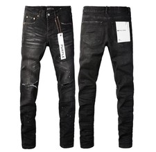 2025 New purple brand men's personality Fashion Slim Fit Jeans