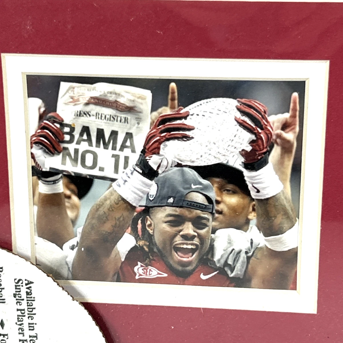Alabama Crimson Tide 2011 National Champions gerahmtes Wandbild Foto & Statistiken 