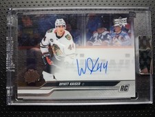 2023-24 Upper Deck Clear Cut Rookie Auto #CC-WK Wyatt Kaiser On Card Autograph