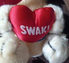 Vintage Garfield Odie Plush 11" Dog with Blue Dakin Tag 1983 "SWAK" HEART FS