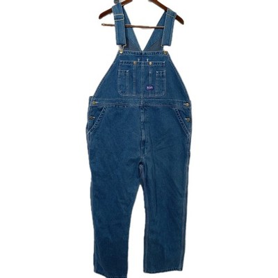Big Smith Liberty Men s Overalls Denim Bibs Size 44x30 Carpenter Farmer Chore