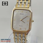 SEIKO Dolce 5E30-5A00 Vintage 1997【US Stock】 Mens Gold Quartz Watch JP *N.MINT