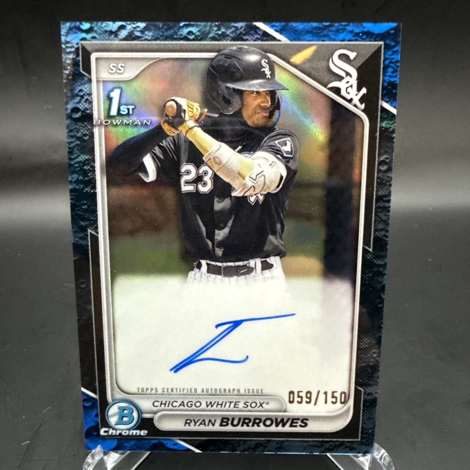 2024 Bowman Chrome Blue Lunar Refractors /150 Ryan Burrowes Auto #CPA-RBU SOX!