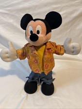 Disney Mambo Mickey Mouse Animated Singing Dancing Toy Plush Vintage 2004 Tested