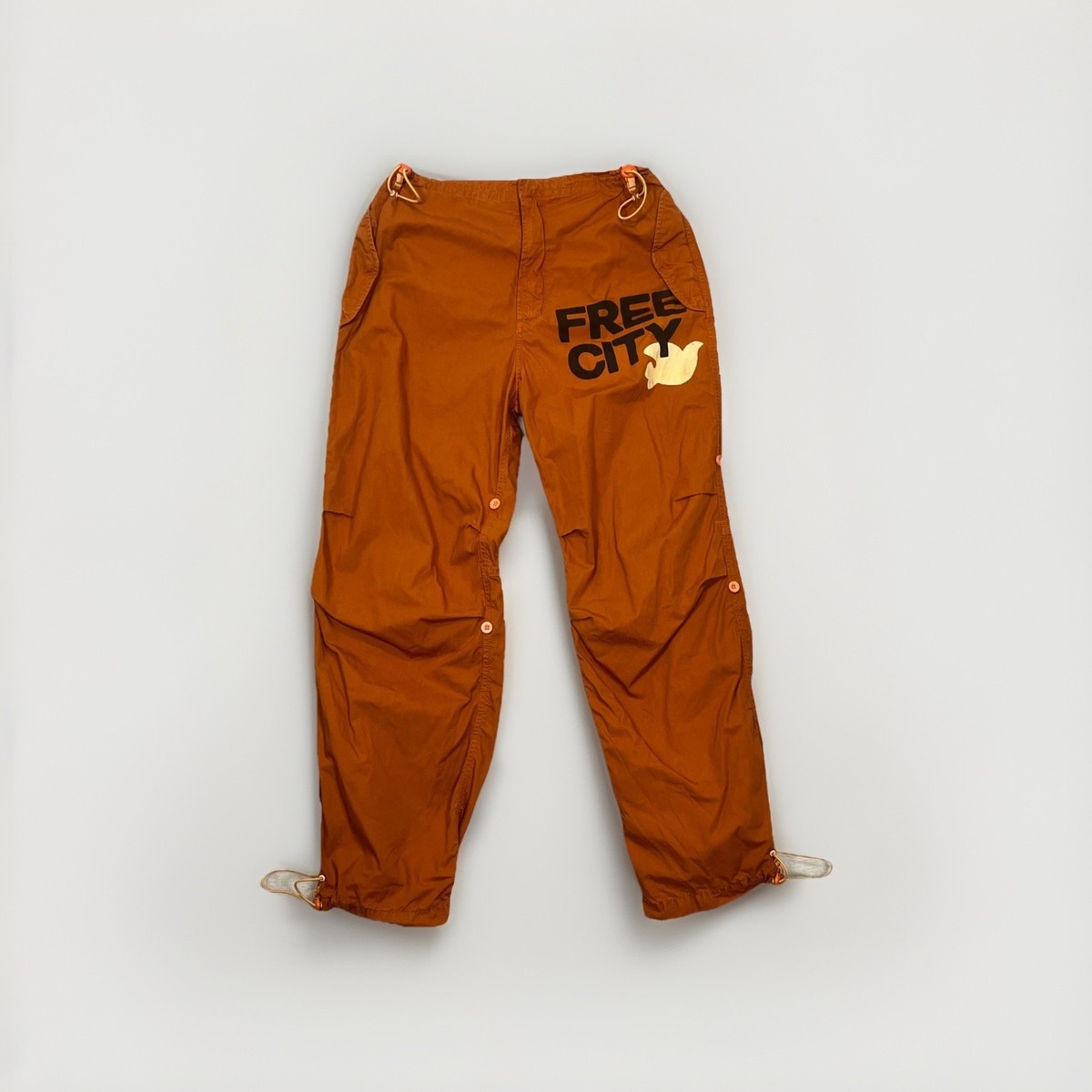 FREE CITY x Maharishi PANTS Limited Edition Orange Cargo Unisex