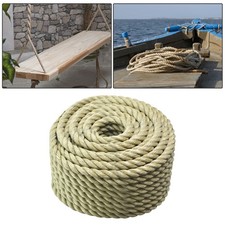 Manila Rope 3/4" 100' PP 3 Strand Twisted Rope Arborist Bull Rope Rope