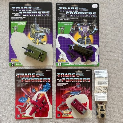Vintage Hasbro G1 Transformers - Blast Off Brawl Outback Powerglide Warpath