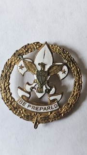 Prendedor ejecutivo insignia sombrero Boy Scout 1917 1919