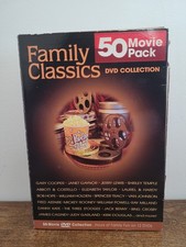 FAMILY CLASSICS 50 Movie Pack On 12 DVD's Collection Used Very Good