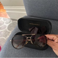 BANANA REPUBLIC Unisex Brown Aviator Sunglasses