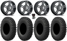 ITP SS212 15" Wheels Black 33" MotoCrusher Tires Polaris RZR Turbo R & Pro R