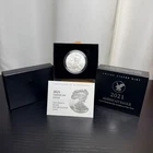 2021 - W US American Eagle One Ounce 99.9% Silver UNC Burnished Coin w/OGP & COA