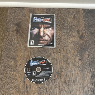 WWE SmackDown vs. Raw (Sony PlayStation 2, 2004) Game Disc And Manual
