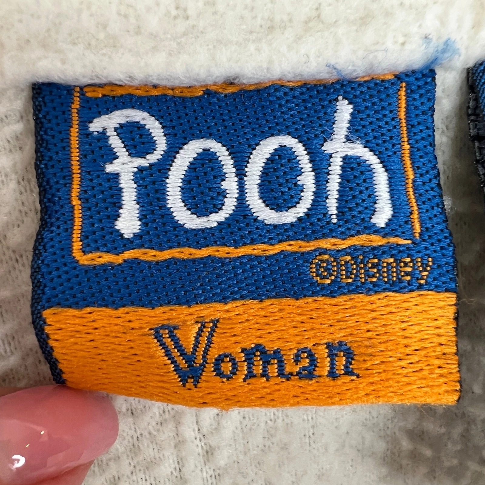 OFF WHITE Felpa con cappuccio pullover oversize manica lunga bianco sporco DISNEY Tiger POOH vintage 26W