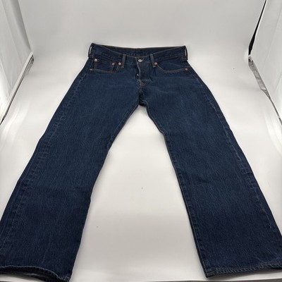 Mens Levi's 501 Button Fly 35 x 31 Jeans Classic Hipster Hip Preppy Travel