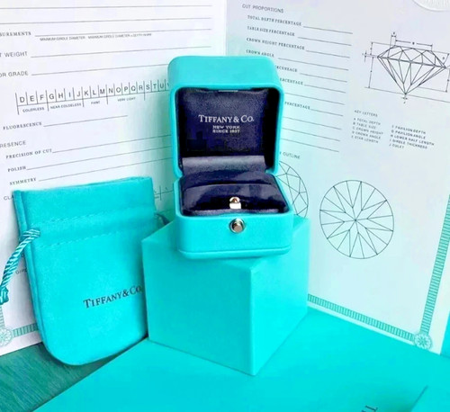 100% Authentic Tiffany & Co Engagement Ring Box + Outer Box+Ribbon Fast Dispatch