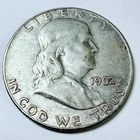 1962-D Franklin Half Dollar 90% Silver Circulated Coin #7303