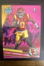 2023 Bowman University Chrome - Korey Foreman #190 Pink Refractor (RC)