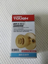 Hyper Tough Door Knob Bed & Bath Polished Brass