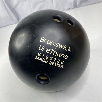 Vintage 16 Lb Brunswick TWISTER URETHANE Black Bowling Ball Made