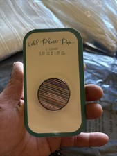 Cell Phone Pop "Multi Stripe" Stylish  Fun Phone Grip Holder - IG119449