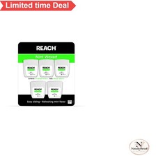 Waxed Dental Floss Mint 5 Count Shred Resistant Plaque Removal Slides Easily