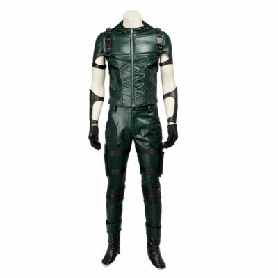 Green Arrow Season 4 Oliver Queen Uniform Outfits Cosplay Costume!
