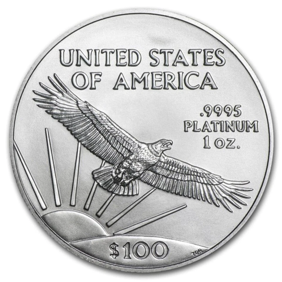 2017 1 oz .9995 Fine Platinum $100 American Eagle Coin Brilliant Uncirculated - Image 2 of 2