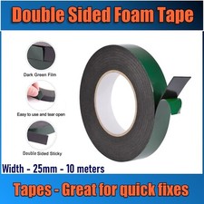 25MM DOUBLE FACED STRONG STICKY HEAVY DUTY HIGH VISCOSITY MULTIPURPOSE FOAM TAPE