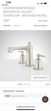 signature cooper widespread bathroom faucet