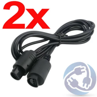 CONSUMER CABLES LOT 2X Extension Cable Cord Adapter for Nintendo 64 N64 Controller Gamepad 6ft