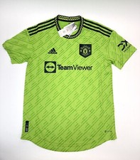 Men's Adidas Manchester United 22/23 Third Authentic Soccer Jersey Slime Green L