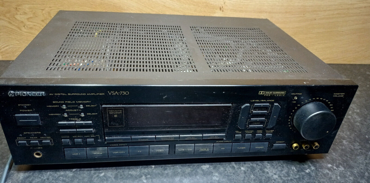 PIONEER VSA-730 PRO LOGIC AMPLIFIER - NO SOUND - FOR PARTS | eBay