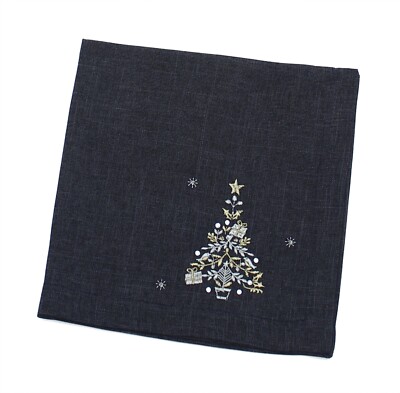 Midas Weihnachtsbaum bestickte Serviette - 45 cm x 45 cm