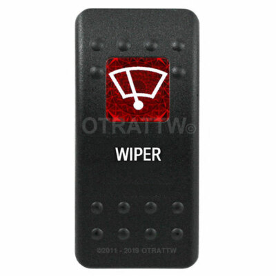 OTRATTW Carling Technologies Contura II Rocker only, WIPER, RED LENS