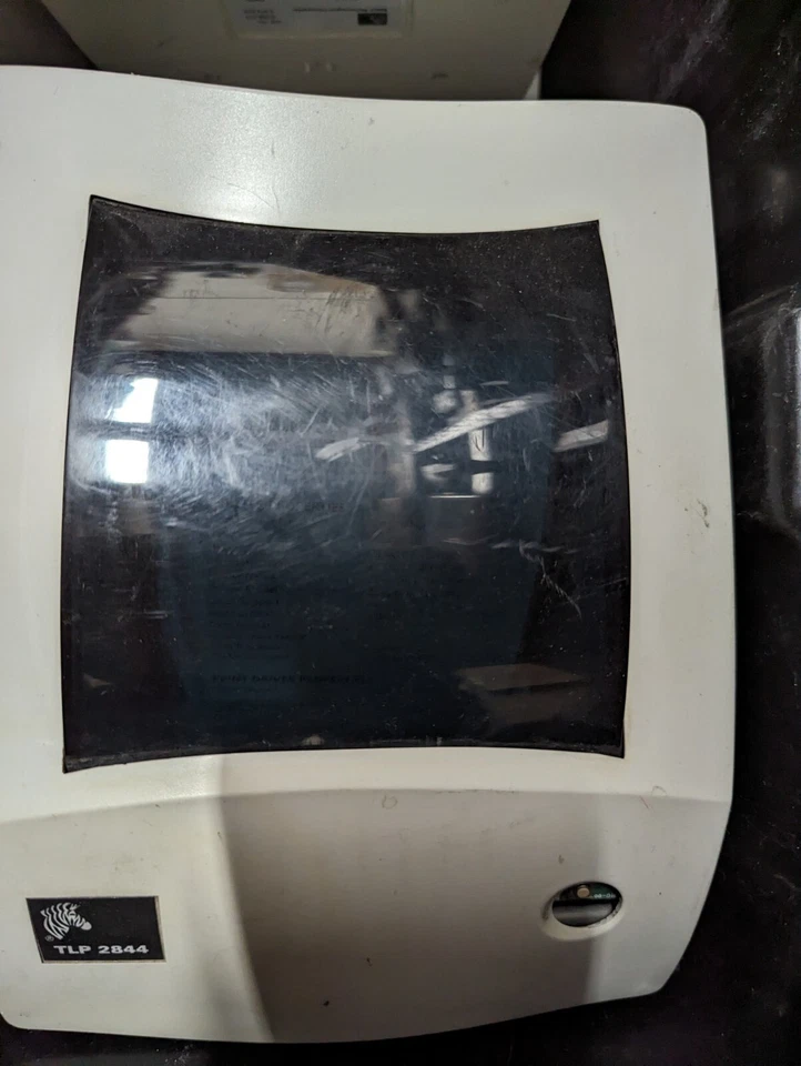 4x Zebra TLP2844 TLP 2844 Thermal Label Barcode Printers (No AC Adapter,AS IS) - - Image 2 of 4