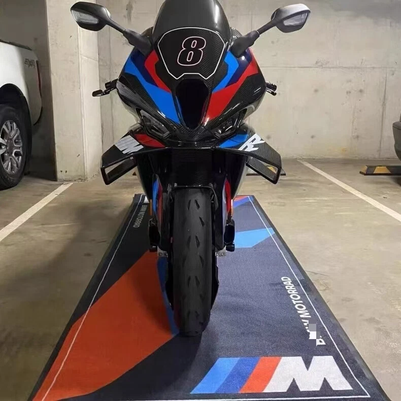Alfombrilla M moto garaje apta para BMW S1000RR S1000R R1250GS R1300GS Foto 3 de 4