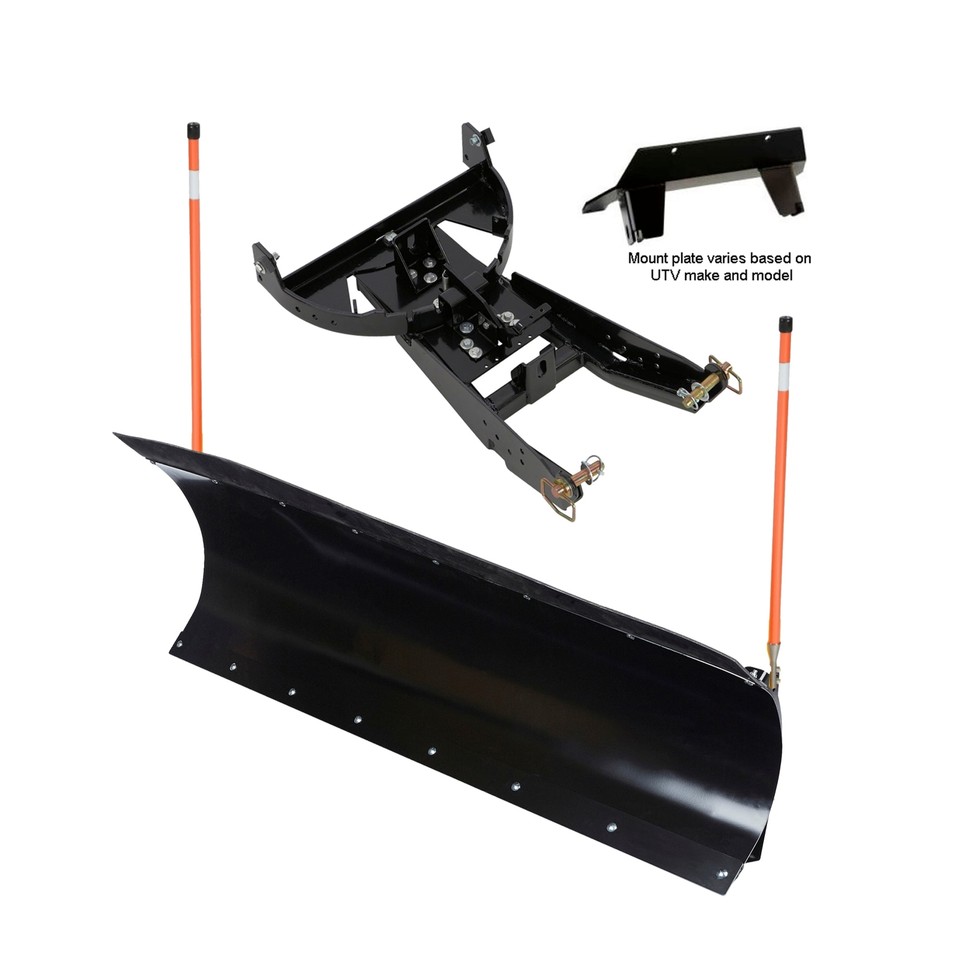 72 inch DENALI Pro UTV Snow Plow Kit in BLACK 20122020 Arctic Cat
