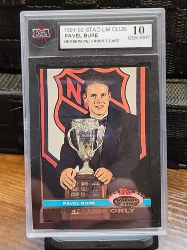1991-92 91/92 Topps Stadium Club MEMBERS ONLY Pavel Bure ROOKIE KSA GRADED 10 GM