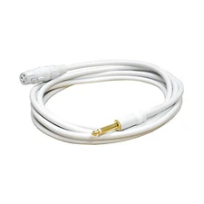 Audio2000's E80212 12 Ft 1/4" TS to XLR Female White Microphone Cable