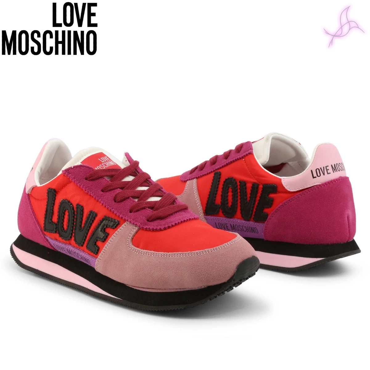 Love moschino red shoes top
