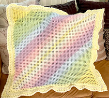BABY Blanket 36"x36" Crochet HANDMADE, NEW NEVER USED