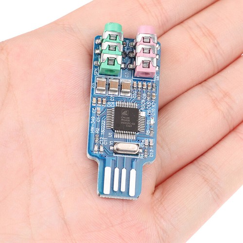 CM108 USB Drive Free USB Sound Card Laptop Computer External Sound Card Mo'M BAZ - Afbeelding 4 van 12