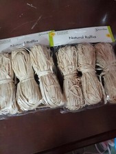 2x Floral Garden Natural Raffia Neutral 3pcs