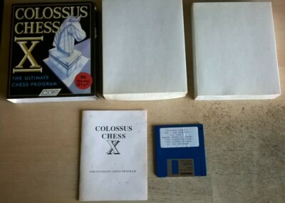COLOSSUS CHESS X - 1988 3.5 FLOPPY DISC PC SPIEL - ORIGINAL SMALL BIG BOX EDITION