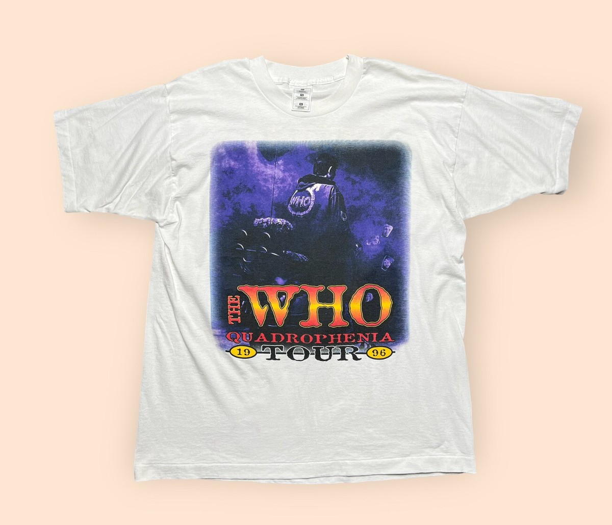 The Who 1996 NORTH AMERICAN TOUR Tシャツ XL THE WHO Tour 1996 T-Shirt Adult Large Blue VTG Quadrophenia