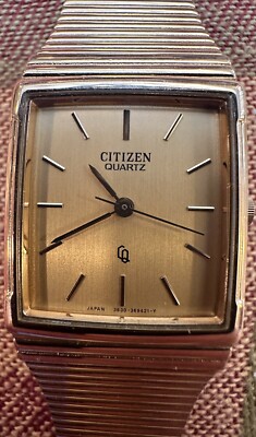 Vintage Citizen Mens Gold Tone Quartz Watch -Model#3630-363850 TA